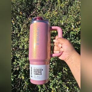 Stanley Pink Glitter Tumbler
